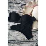Siyah Straplez Bikini Takım