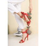 Follena Kırmızı  Topuklu Ayakkabı