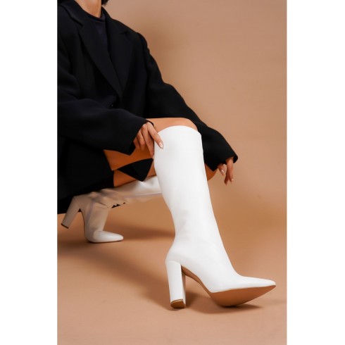 Andros Beyaz Renk Kadın Çizme